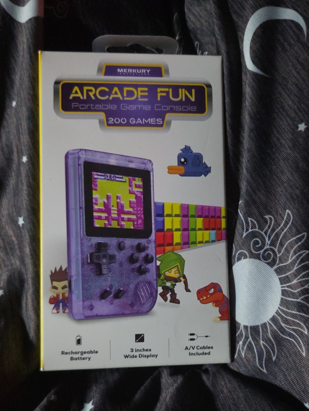 Arcade Purple Transparent Portable Game Console
